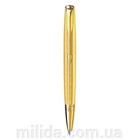 Кулькова ручка Parker Sonnet Mono Chiselled Gold GT BP 85 430G від компанії інтернет-магазин "_Міліда_" - фото 1