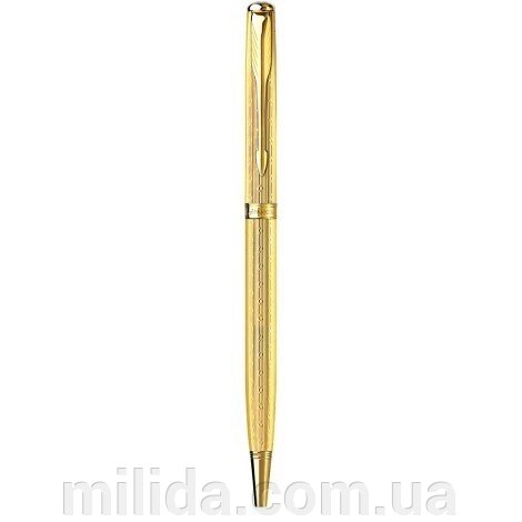 Кулькова ручка Parker Sonnet Slim Chiselled Gold GT BP 85 431G від компанії інтернет-магазин "_Міліда_" - фото 1