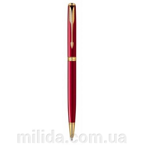 Кулькова ручка Parker Sonnet Slim Laque Ruby Red GT BP 85 931R від компанії інтернет-магазин "_Міліда_" - фото 1