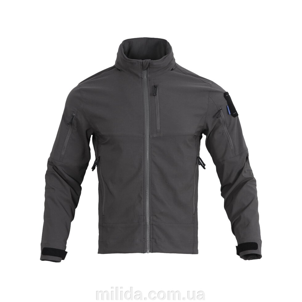 Куртка вітровка вітрозахисна Blue label fog windproof soft-shell Emerson Сіра S від компанії інтернет-магазин "_Міліда_" - фото 1