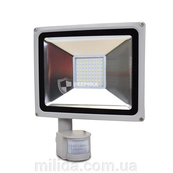 LED-прожектор Lightwell LW-50W-220PIR із датчиком руху від компанії інтернет-магазин "_Міліда_" - фото 1