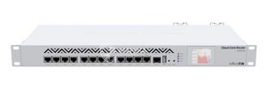 Маршрутизатор MikroTik Cloud Core Router 1016-12G 12xGE, RouterOS L6, LCD panel, rack