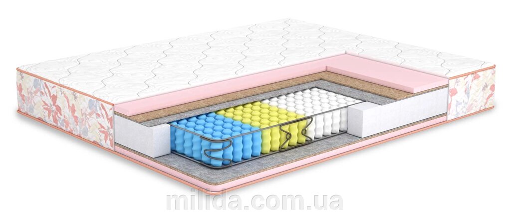 Матрац троянда/троянда двостороння, розмір матраца (SHD) 140x190 від компанії інтернет-магазин "_Міліда_" - фото 1