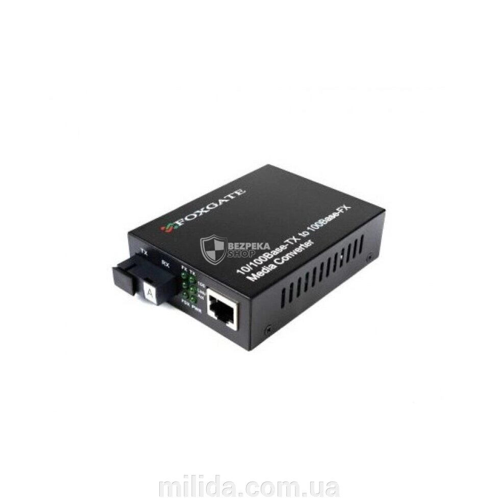 Медіаконвертер FoxGate EC-B-0,1-1SM-1310nm-20-LFP від компанії інтернет-магазин "_Міліда_" - фото 1