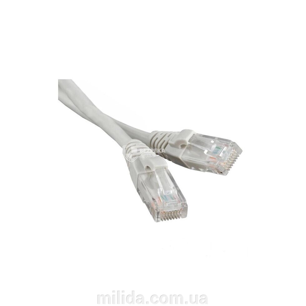 Патч-корд GoldMine GM patch cord UTP Cat5e - 1 м сірий від компанії інтернет-магазин "_Міліда_" - фото 1