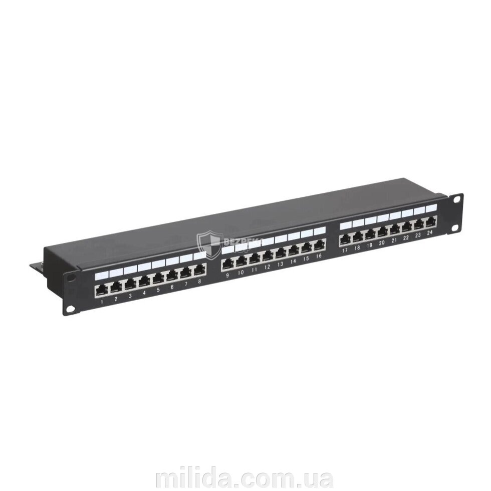 Патч-панель Hypernet 24 порти FTP 1U кат. 5е 19" PP-KFSTP24 від компанії інтернет-магазин "_Міліда_" - фото 1