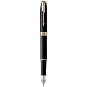 Ручка перова Parker SONNET 17 Black Lacquer CT FP F 86 115