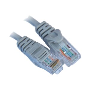 Патч-корд Gear Сat5E UTP 24 AWG 10м сірий