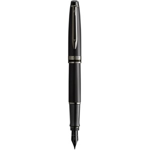 Ручка пір'яна Waterman EXPERT Metallic Black Lacquer RT FP F 10 046