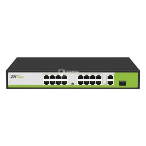 PoE-комутатор ZKTeco ZK-PoE1621NS-200W з 16 портами PoE