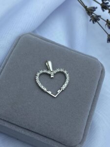 Срібний Кулон Серце з Фіанітами DARIY 142кул