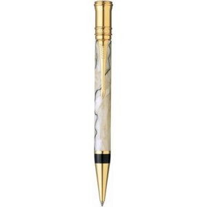 Ручка кулькова Parker Duofold Pearl and Black NEW BP 91 632Ж з акрилу з позолотою