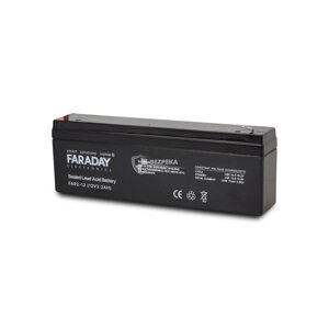 Акумулятор 12В 2 Ач для ДБЖ Faraday Electronics FAR2-12