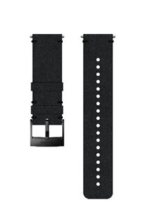 Шкіряний ремінець для смарт-годин SUUNTO 24 MM URB2 LEATHER STRAP BLACK/BLACK, розмір M