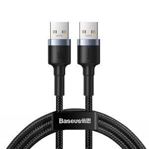 Кабель Baseus Cafule USB 3.0 Male to USB 3.0 Male 2A 1M Сірий (CADKLF-C0G)