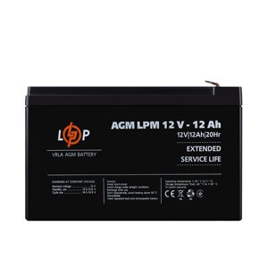 Акумулятор AGM LPM 12V - 12 Ah