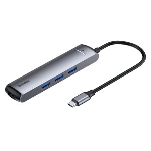 USB Hub Baseus Mechanical Eye Six-in-one Type-C (PD 87W) to USB3.0*3 + HDMI + RJ45 Ethernet + Type-C PD C