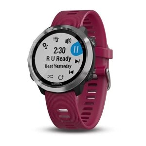 Smart Clock Garmin Forerunner 645 Music з вишневим ремінцем