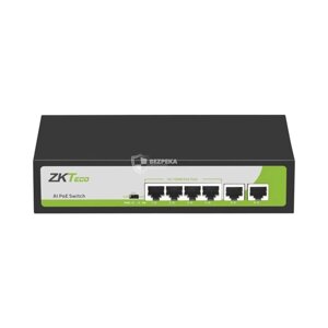 PoE-комутатор ZKTeco ZK-PoE42N-55W з 4 портами PoE