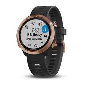 Smart Clock Garmin Forerunner 645 Рожевий золотий з чорним ремінцем