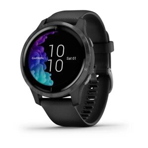 Smart Clock Garmin Venu чорний із сірим нігтем