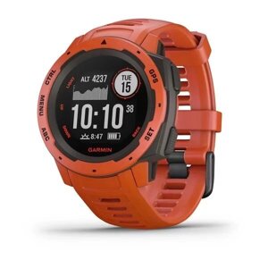 Smart Clock Garmin Instinct Flame Red