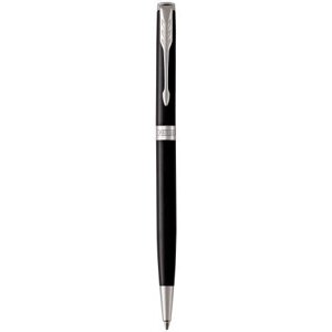 Ручка кулькова Parker SONNET 17 Slim Black Lacquer CT BP 86 131 тонка, з оздобленням паладієм