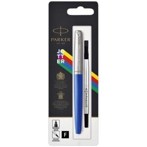 Ручка-ролер Parker JOTTER 17 Plastic Blue CT RB блістер 15 126 з блакитного пластику