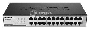 Комутатор D-Link DES-1024D 24x, Desktop метал, Некерований