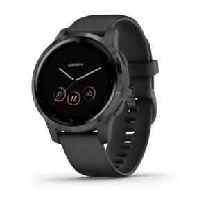 Smart Clock Garmin vivoactive 4S Чорний з нігтями косою