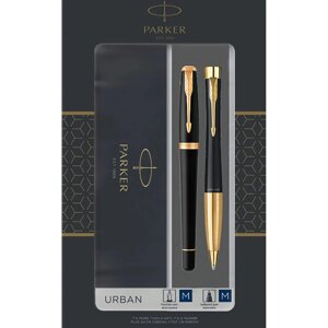 Набір ручок Parker URBAN 17 Muted Black GT FP+BP в подар. уп. DUOSETS 30 092b19