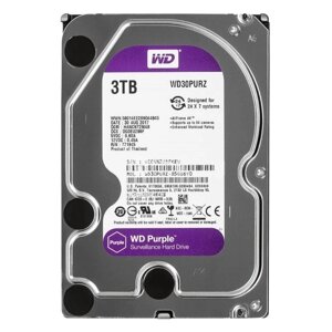 Жорсткий диск 3TB Western Digital WD30PURZ для відеоспостереження