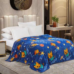Плед фліс Космічні котики 150x200 см Love You