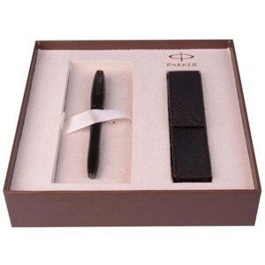 Набір ручок Parker Urban Premium Matt Black FP F + чорн. чохол в подар. уп. PXMAS14 21 212Mb14