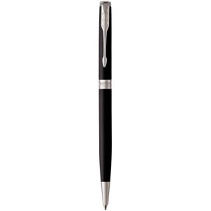 Ручка кулькова Parker SONNET 17 Matte Slim Black Lacquer CT BP 84 931 тонка, з оздобленням паладієм