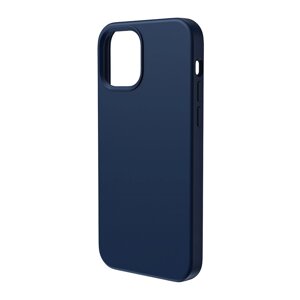 Чохол Baseus Liquid Silica Gel Magnetic+захисне скло для iPhone 12/12 Pro Сін (WIAPIPH61P-YC03)