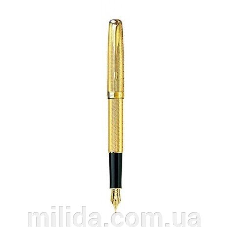 Пір'яна ручка Parker Sonnet Chiselled Gold GT FP 85 412G від компанії інтернет-магазин "_Міліда_" - фото 1