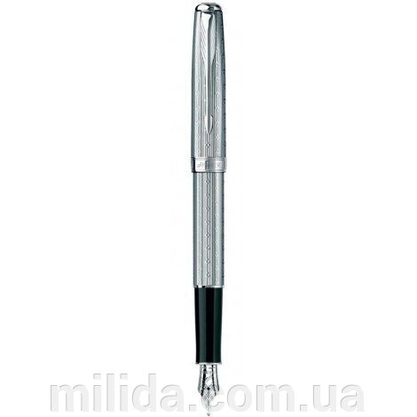 Пір'яна ручка Parker Sonnet Chiselled Silver PT FP 85 412S від компанії інтернет-магазин "_Міліда_" - фото 1