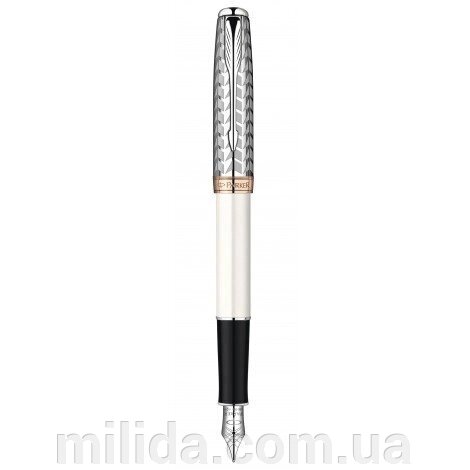 Пір'яна ручка Parker Sonnet Metal & Pearl CT FP 85 512M від компанії інтернет-магазин "_Міліда_" - фото 1