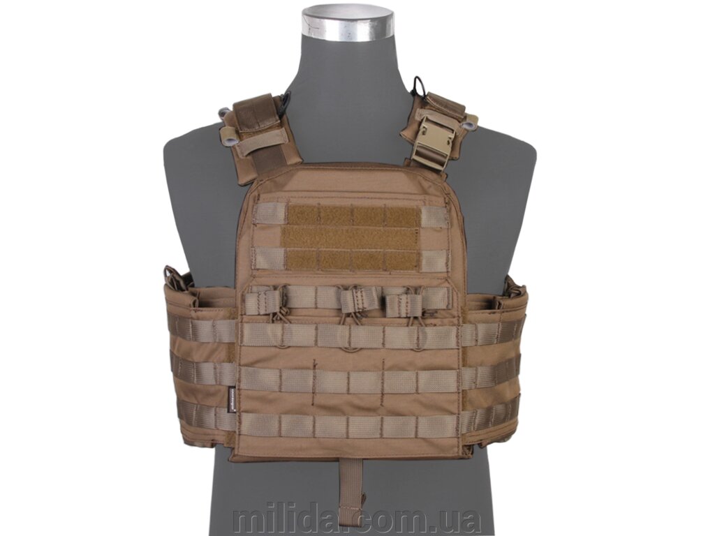 Плитоноска Cage Plate Carrier (CPC) Emerson Койот від компанії інтернет-магазин "_Міліда_" - фото 1