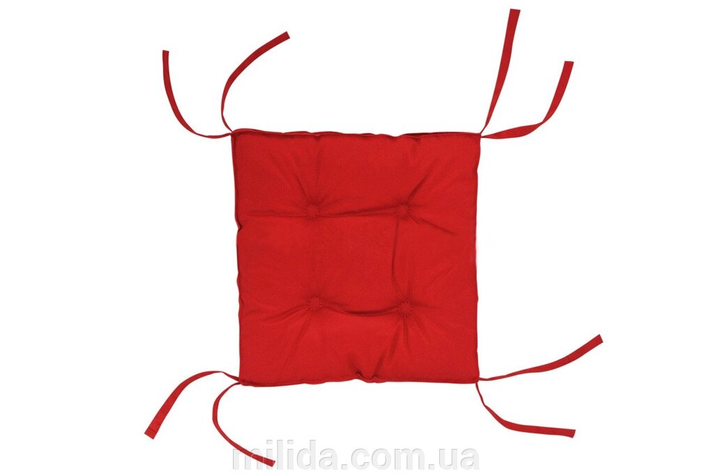 Подушка на стілець DOTINEM COLOR червона 40х40 см (213109-4) від компанії інтернет-магазин "_Міліда_" - фото 1