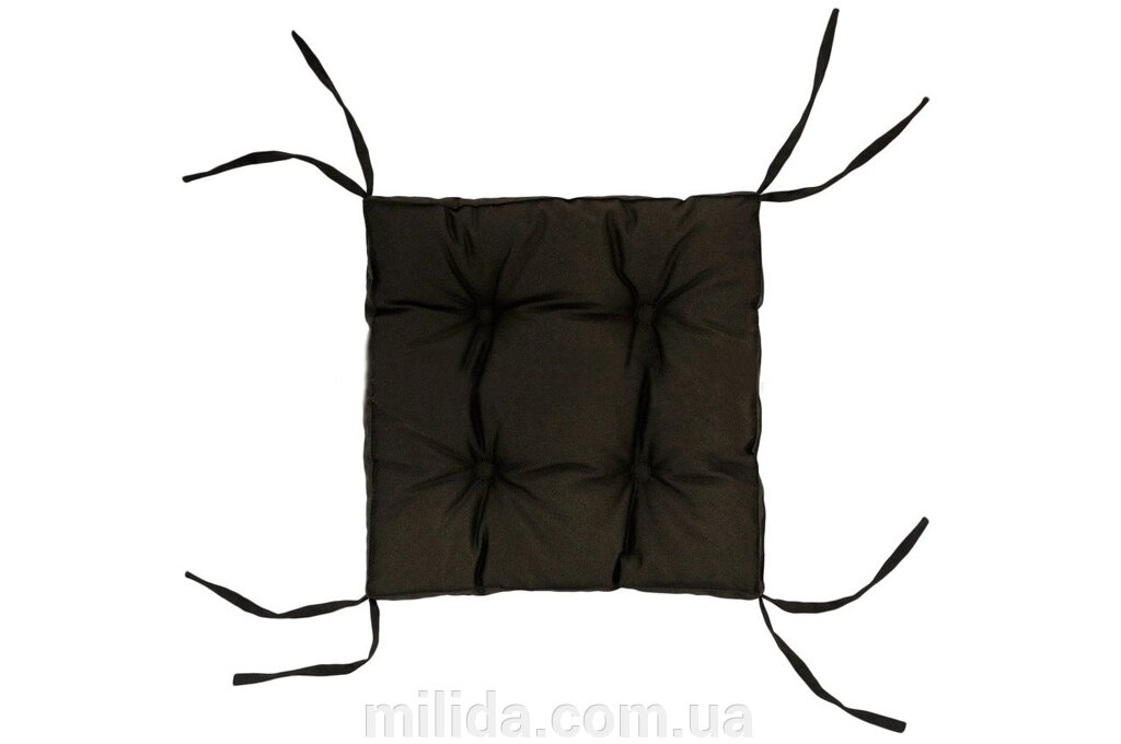 Подушка на стілець DOTINEM COLOR коричнева 40х40 см (213109-1) від компанії інтернет-магазин "_Міліда_" - фото 1