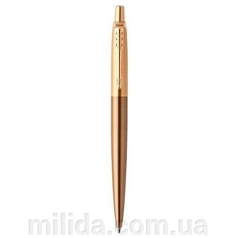 Ручка кулькова Parker JOTTER 17 Luxury West End Brushed Gold BP + GEL стрижень 18 135 сталева з позолотою від компанії інтернет-магазин "_Міліда_" - фото 1