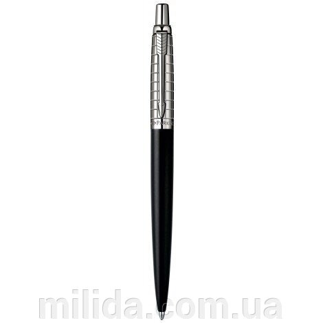 Ручка кулькова Parker Jotter Premium Satin Black SS Chiselled BP 15 332B від компанії інтернет-магазин "_Міліда_" - фото 1