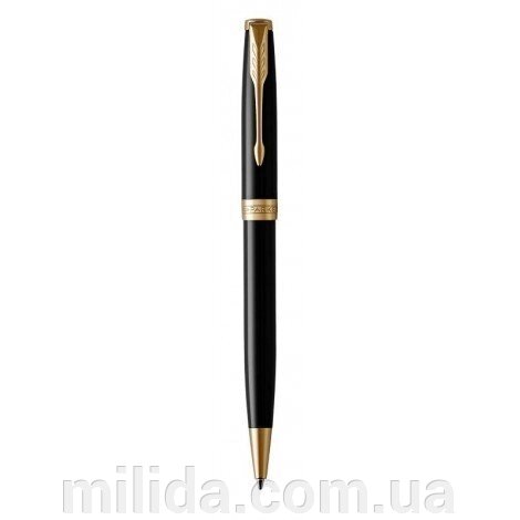 Ручка кулькова Parker SONNET 17 Black Lacquer GT BP 86 032 з позолотою від компанії інтернет-магазин "_Міліда_" - фото 1