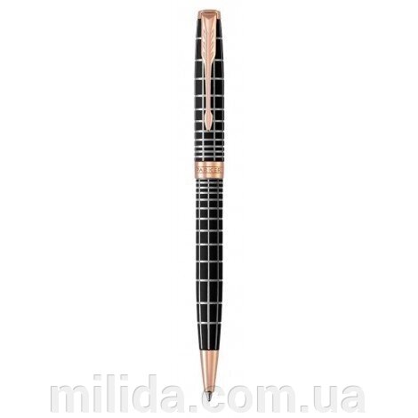 Ручка кулькова Parker SONNET 17 Brown Rubber PGT BP 87 532 з обробкою дорогоцінними металами від компанії інтернет-магазин "_Міліда_" - фото 1