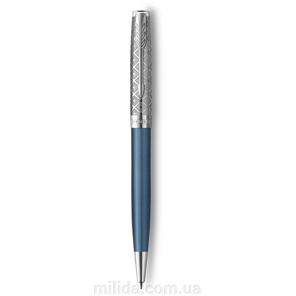 Ручка кулькова Parker SONNET 17 Metal & Blue Lacquer CT BP 68 432 від компанії інтернет-магазин "_Міліда_" - фото 1