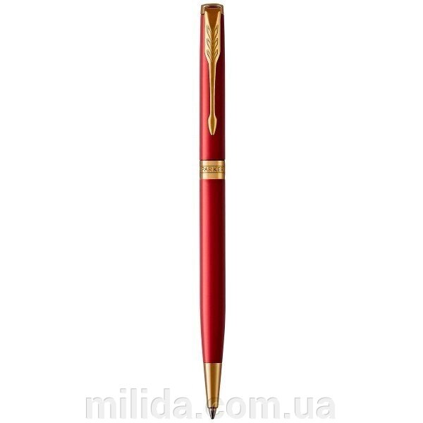 Ручка кулькова Parker SONNET 17 Slim Intense Red GT BP 86 231 тонка, червона з позолотою від компанії інтернет-магазин "_Міліда_" - фото 1