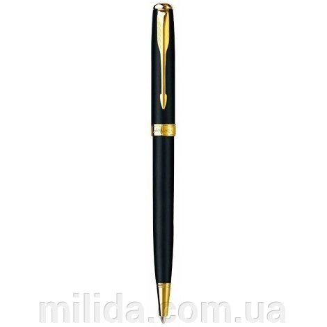 Ручка кулькова Parker Sonnet Matte Black BP 84 432 з позолотою від компанії інтернет-магазин "_Міліда_" - фото 1