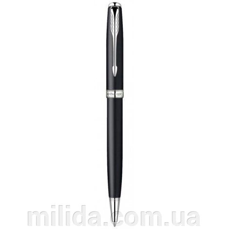 Ручка кулькова Parker Sonnet Matte Black CT BP 84 432C з обробкою хромом від компанії інтернет-магазин "_Міліда_" - фото 1